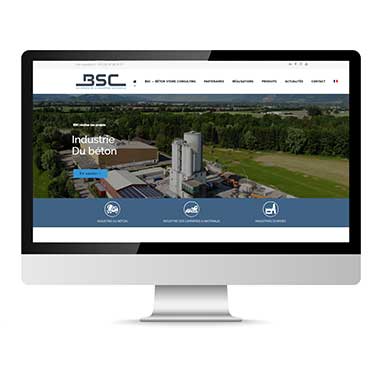 Création de site Catalogue – Réalisation Agence TAG – Exemple : BSC Industrie