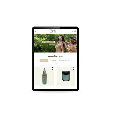 Création de site Prestashop – Réalisation Agence TAG – Exemple : Baaly