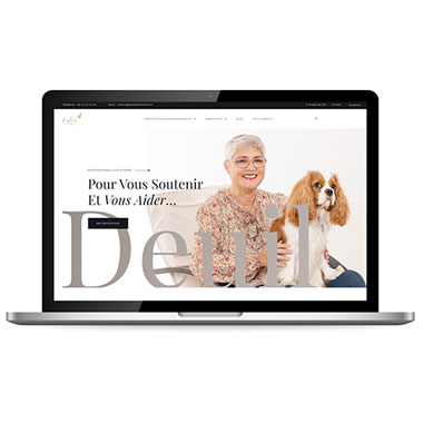 Création de site Wordpress – Réalisation Agence TAG – Exemple : Chantal Chiarotto