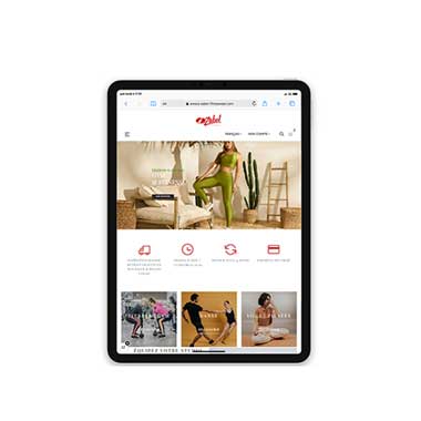 Création de site Prestashop – Réalisation Agence TAG – Exemple : E-Zabel Fitnesswear