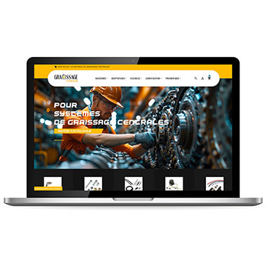 Création de site Prestashop – Réalisation Agence TAG – Exemple : Graissage Centralisé