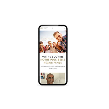 Création de site Catalogue – Réalisation Agence TAG – Exemple : Orthodontiste Avignon