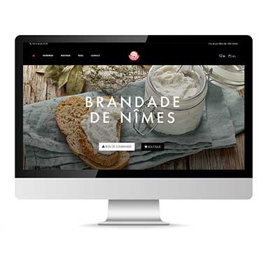 Création de site Woocommerce – Réalisation Agence TAG – Exemple : Brandade de Nîmes
