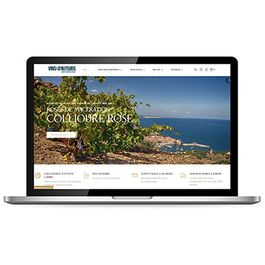 Création de site Prestashop – Réalisation Agence TAG – Exemple : Vins d’Auteurs